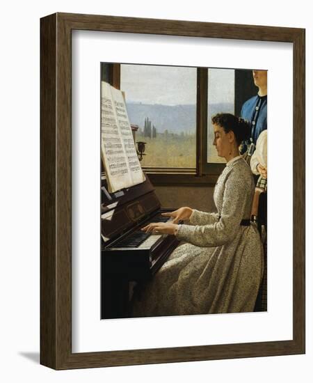 The Song of Starling-Silvestro Lega-Framed Giclee Print