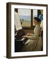 The Song of Starling-Silvestro Lega-Framed Giclee Print