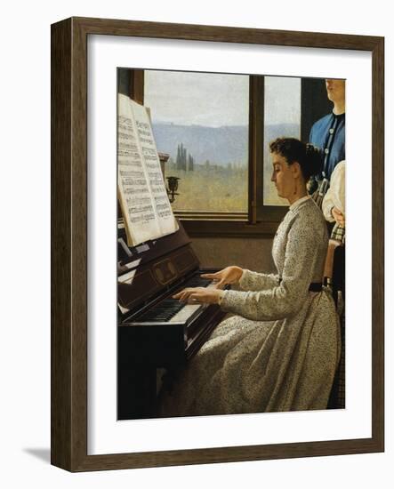 The Song of Starling-Silvestro Lega-Framed Giclee Print