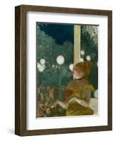 The Song of the Dog, Gouache and Pastel on Monotype-Edgar Degas-Framed Giclee Print