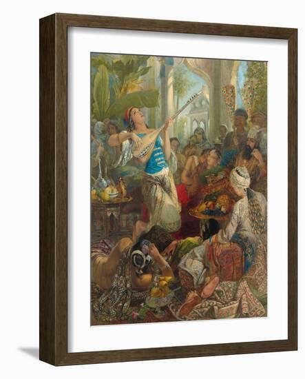 The Song of the Georgian Maiden, (Pencil, W/C, Gouache and Bodycolour on Paper)-Henry Warren-Framed Giclee Print