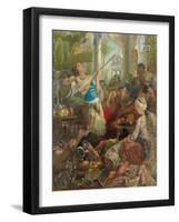 The Song of the Georgian Maiden, (Pencil, W/C, Gouache and Bodycolour on Paper)-Henry Warren-Framed Giclee Print