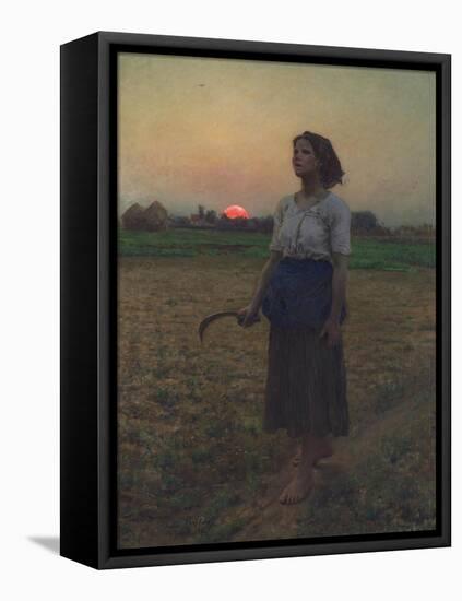 The Song of the Lark, 1884-Jules Breton-Framed Stretched Canvas