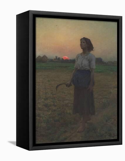 The Song of the Lark, 1884-Jules Breton-Framed Stretched Canvas