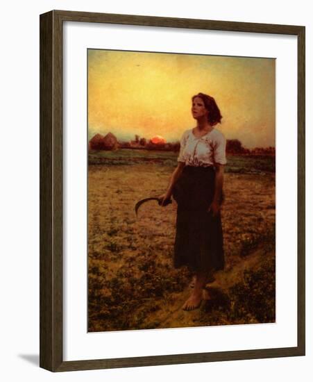 The Song of the Lark-Jules Breton-Framed Art Print