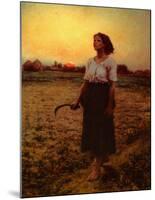 The Song of the Lark-Jules Breton-Mounted Art Print