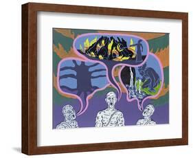 The Song of the Norns, Illustration from 'Gotterdammerung'-Phil Redford-Framed Giclee Print