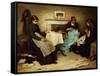 The Song of the Shirt-Frank Holl-Framed Stretched Canvas