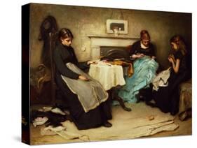 The Song of the Shirt-Frank Holl-Stretched Canvas