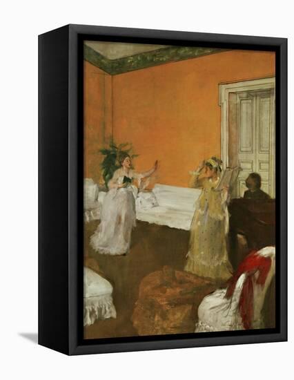 The Song Rehearsal-Edgar Degas-Framed Stretched Canvas