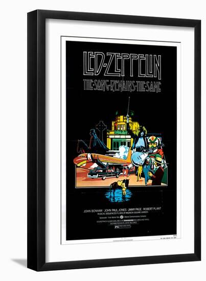 The Song Remains the Same, Jimmy Page, 1976-null-Framed Art Print