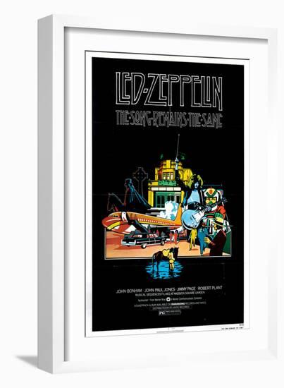 The Song Remains the Same, Jimmy Page, 1976-null-Framed Art Print