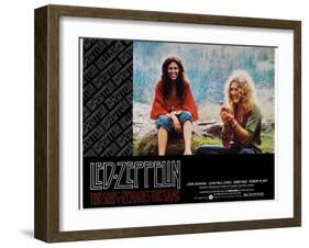 The Song Remains the Same, Robert Plant, 1976-null-Framed Art Print