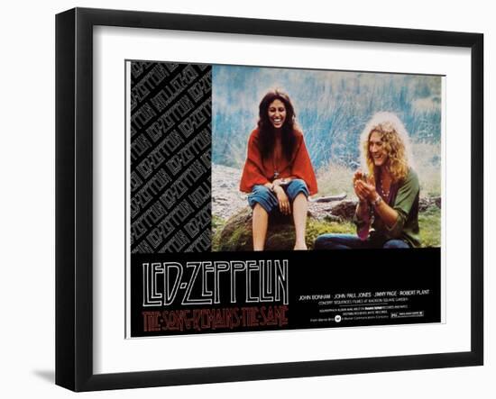 The Song Remains the Same, Robert Plant, 1976-null-Framed Art Print