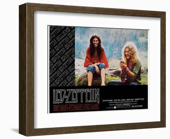 The Song Remains the Same, Robert Plant, 1976-null-Framed Art Print