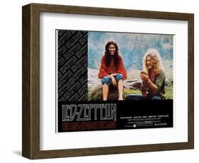 The Song Remains the Same, Robert Plant, 1976-null-Framed Art Print