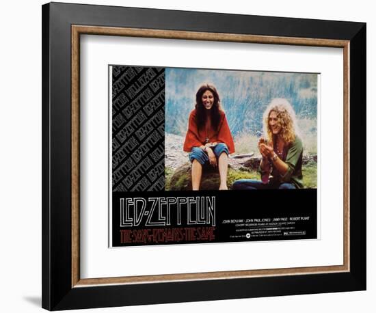 The Song Remains the Same, Robert Plant, 1976-null-Framed Art Print