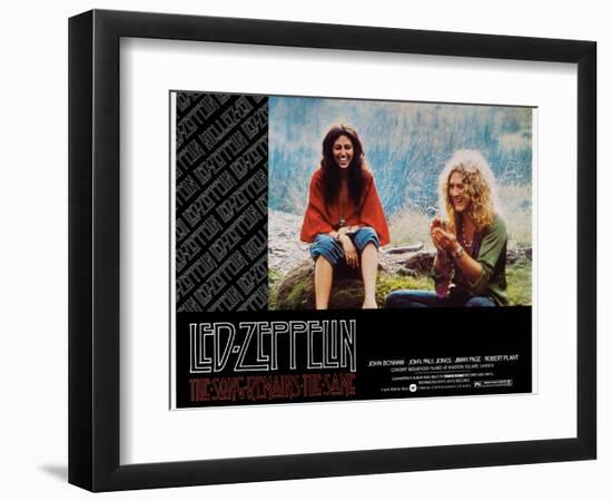 The Song Remains the Same, Robert Plant, 1976-null-Framed Art Print