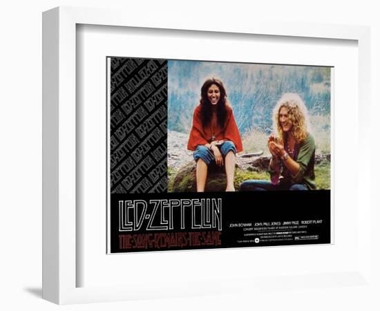 The Song Remains the Same, Robert Plant, 1976-null-Framed Art Print