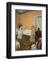 The Song Repetition. Around 1869. Oil on canvas.-Edgar Degas-Framed Premium Giclee Print