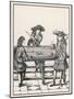 The Sons of Louis XIV Playing Billiards-null-Mounted Art Print