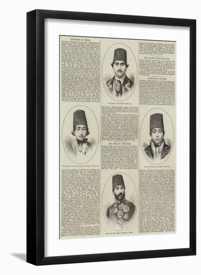 The Sons of the Shah-null-Framed Giclee Print