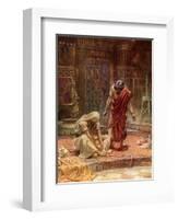 The sorrow of King David - Bible-William Brassey Hole-Framed Giclee Print