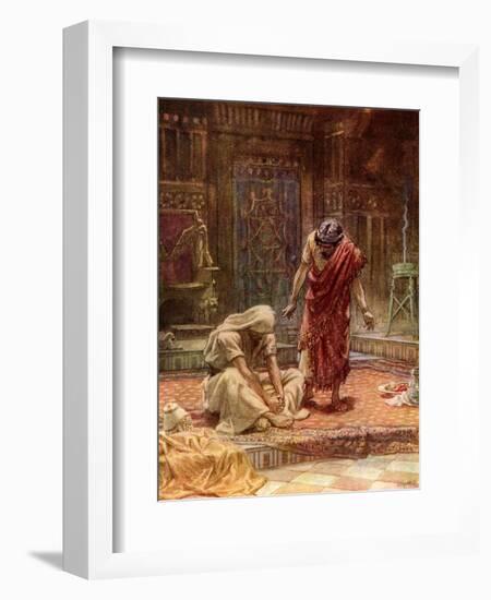 The sorrow of King David - Bible-William Brassey Hole-Framed Giclee Print