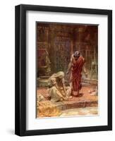 The sorrow of King David - Bible-William Brassey Hole-Framed Premium Giclee Print