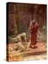 The sorrow of King David - Bible-William Brassey Hole-Stretched Canvas