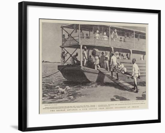 The Soudan Advance, a Sick Convoy from Berber Embarking at Shalal-Henry Marriott Paget-Framed Giclee Print