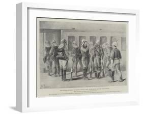 The Soudan Advance, the Troops Leaving Cairo, Water Supply for the Rifle Brigade-Paul Frenzeny-Framed Giclee Print