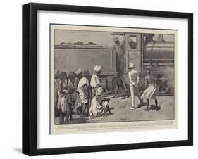 The Soudan Advance, to the Front by Rail, the Natives and the Engine-Henry Marriott Paget-Framed Giclee Print