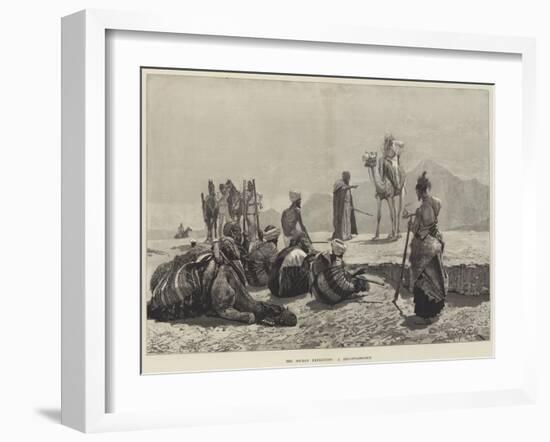 The Soudan Expedition, a Reconnaissance-Richard Caton Woodville II-Framed Giclee Print