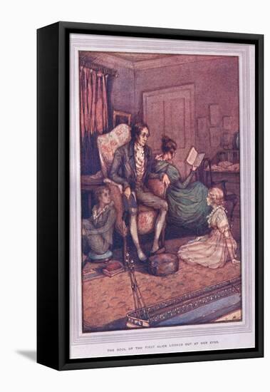 The Soul of the First Alice Looked Out at Her Eyes-Sybil Tawse-Framed Stretched Canvas