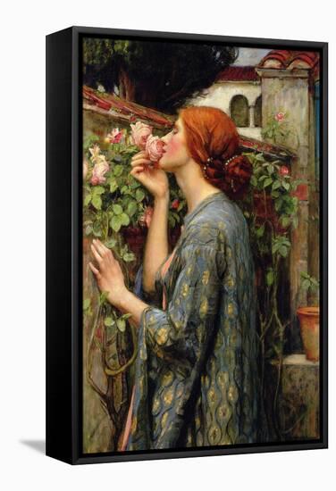 The Soul of the Rose-John William Waterhouse-Framed Stretched Canvas