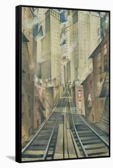 The Soul of the Soulless City (New York - an Abstraction)-Christopher Richard Wynne Nevinson-Framed Stretched Canvas