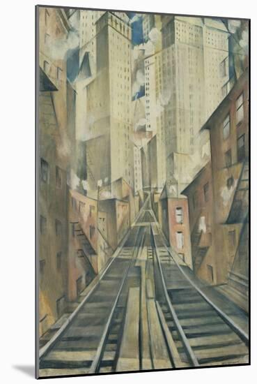 The Soul of the Soulless City (New York - an Abstraction)-Christopher Richard Wynne Nevinson-Mounted Premium Giclee Print