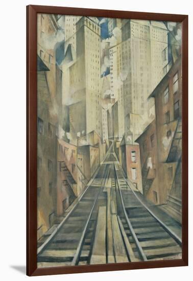 The Soul of the Soulless City (New York - an Abstraction)-Christopher Richard Wynne Nevinson-Framed Giclee Print