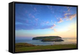 The Sound and Calf of Man, Port St Mary, Isle of Man-Neil Farrin-Framed Stretched Canvas