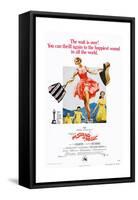 The Sound of Music, Center: Julie Andrews on 1973 Poster Art, 1965-null-Framed Stretched Canvas