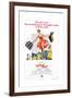 The Sound of Music, Center: Julie Andrews on 1973 Poster Art, 1965-null-Framed Giclee Print