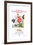 The Sound of Music, Center: Julie Andrews on 1973 Poster Art, 1965-null-Framed Giclee Print