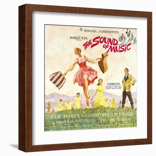 The Sound of Music, from Left: Julie Andrews, Christopher Plummer, 1965-null-Framed Art Print