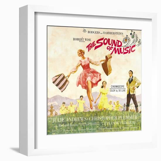 The Sound of Music, from Left: Julie Andrews, Christopher Plummer, 1965-null-Framed Art Print