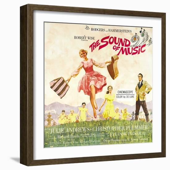 The Sound of Music, from Left: Julie Andrews, Christopher Plummer, 1965-null-Framed Art Print