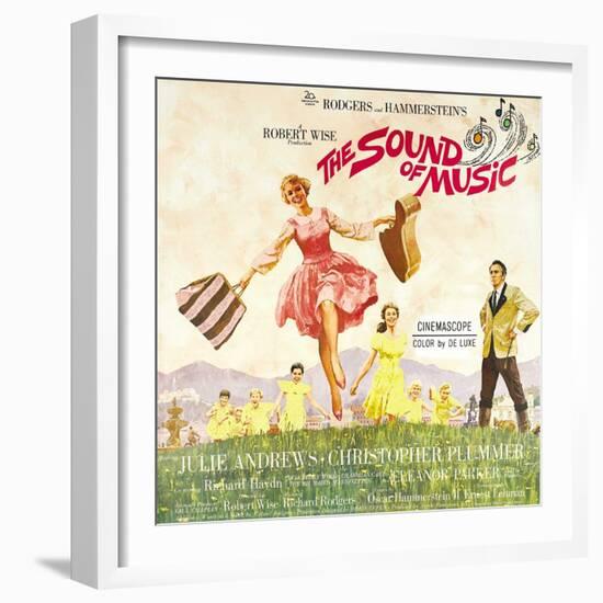 The Sound of Music, from Left: Julie Andrews, Christopher Plummer, 1965-null-Framed Art Print