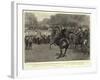 The Sound of the Fife and Drum, the Scots Guards Crossing Rotten Row-John Charlton-Framed Giclee Print