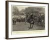 The Sound of the Fife and Drum, the Scots Guards Crossing Rotten Row-John Charlton-Framed Giclee Print