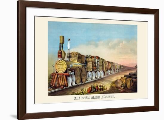 The Sour Mash Express-Shober & Carqueville Lithograph Co-Framed Art Print